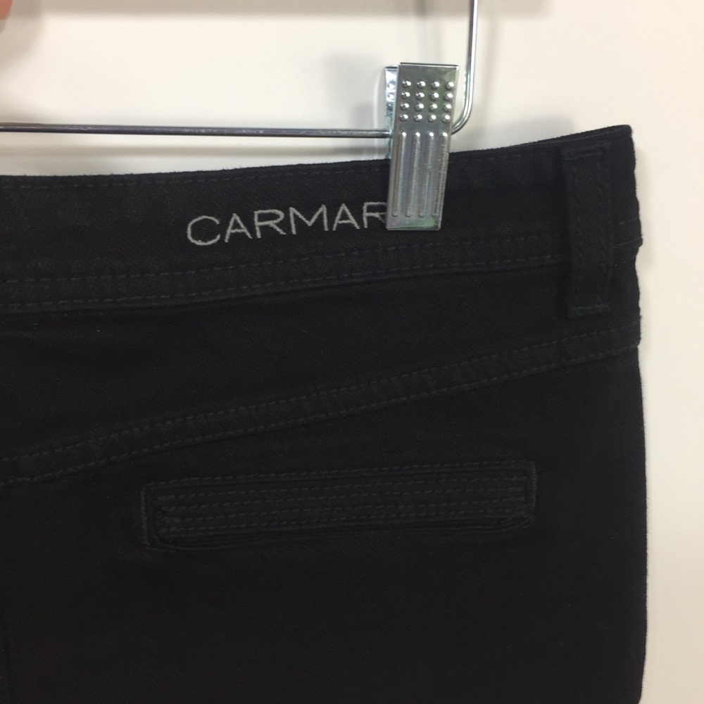 Carmar Black Lace-Up Denim Mini Low Rise Shorts Size 28 - Picture 5 of 8